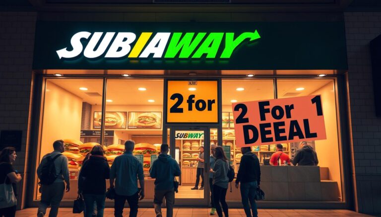subway 2 for 1 deal