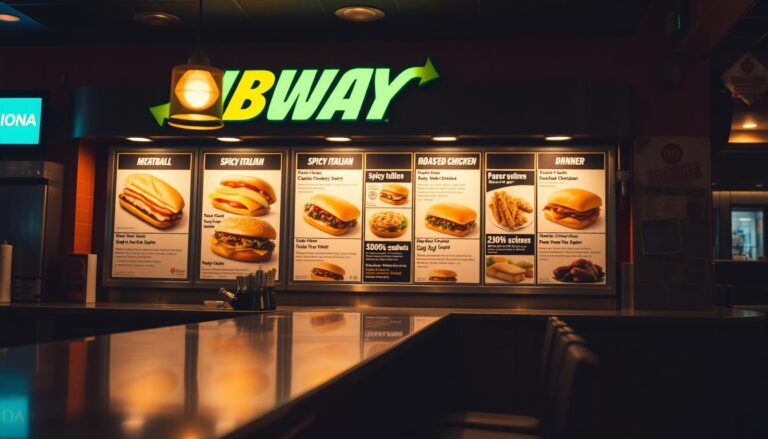 subway dinner menu