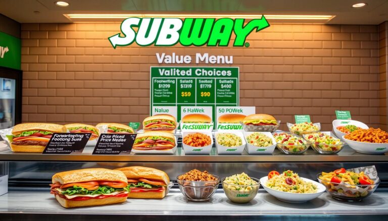 subway value menu